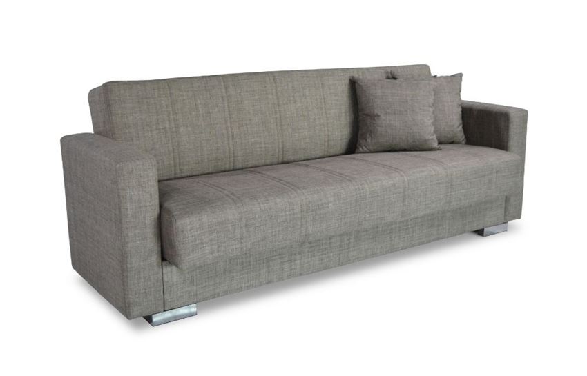 THALES Light Brown Three Seats Sofa Bed • Mobilitop Lebanon Beirut