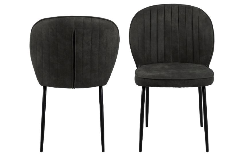 PATRICIA Dark Grey Dining Chair With Vertical Mobilitop