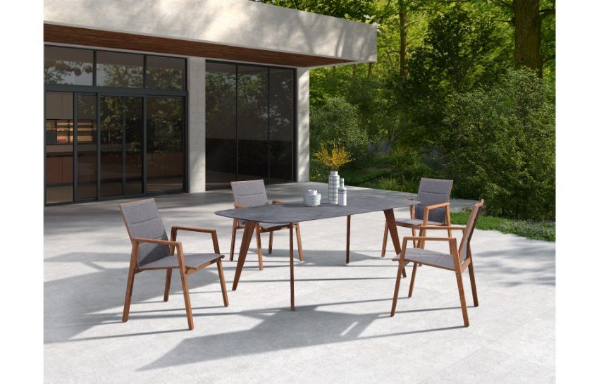 865CT2865SC1D Outdoor Teak Table With Ceramic Top • Mobilitop