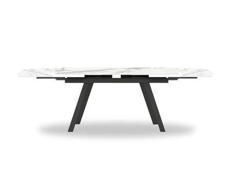 PMT-09 -  Extendible White Ceramic Top Dining Table