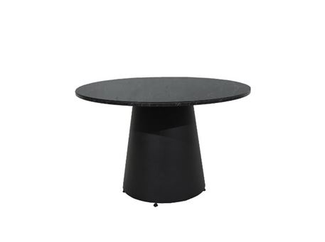 BERLIN - Round Wooden Table With Glass Top