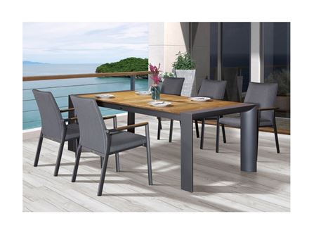 835TT4E - Black Outdoor Dining Table 