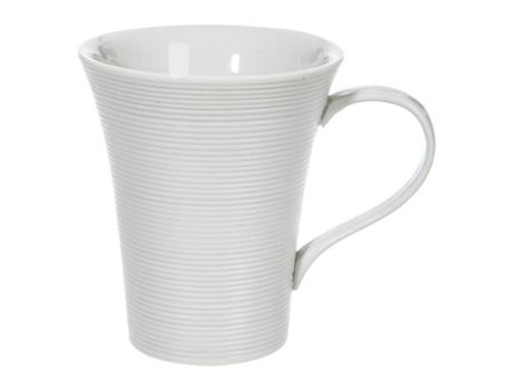 49570 - White Porcelain Mug With Stripes.