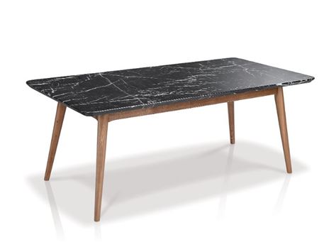 LC-019-1 - Black Marble Top Center Table
