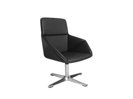 XR-U1801A - Black High Back Swivel Leisure Chair