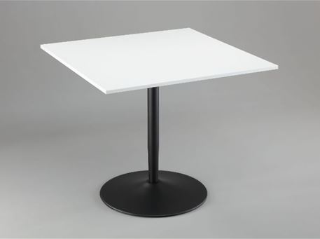 PADILLA - Square Dining Table With Black Center Base