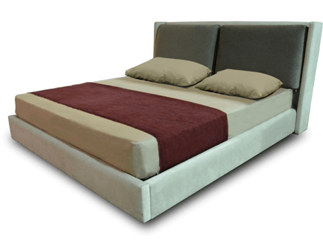 RIGA - King Sized Bed With Upholstered Headboard