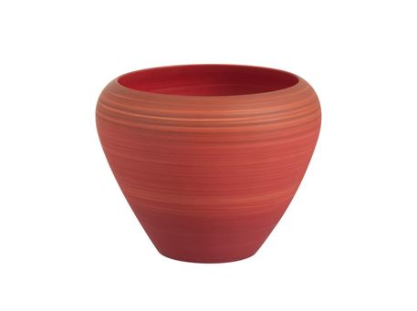 82531 - Cachepot Degrade Round Ceramic Red Large