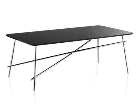LC-012-1 - Black Tempered Glass Top Coffee Table