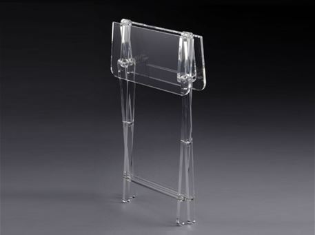 OSLO - Square Clear Foldable Side Table