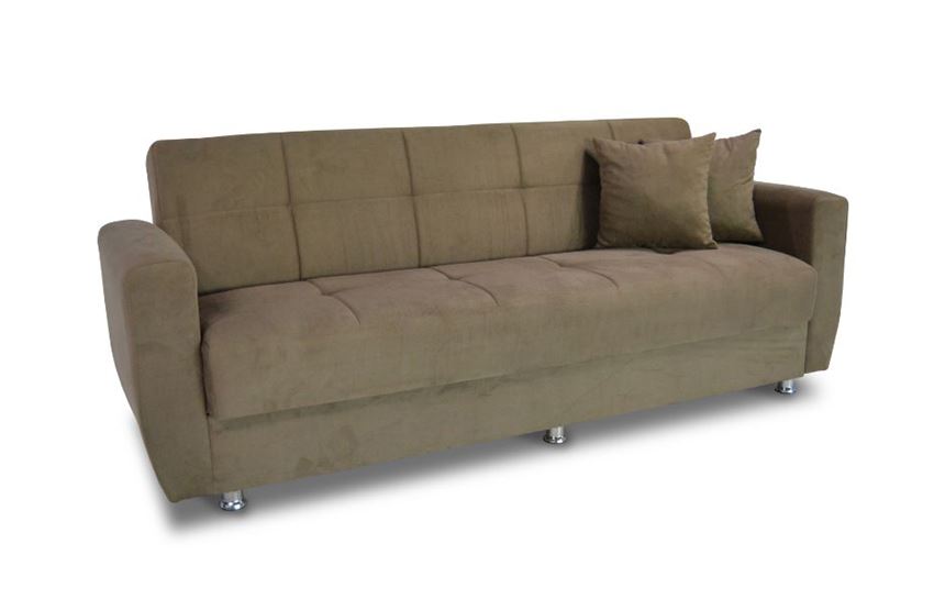 ROTTERDAM Light Brown Comfy Sofa Bed • Mobilitop Lebanon Beirut