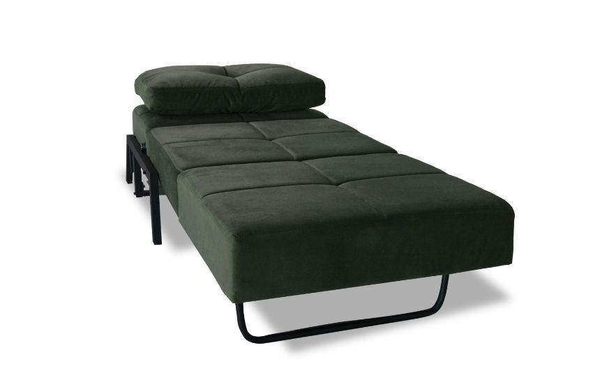 GIBSON Green Single Seater sofa Bed With Cushion • Mobilitop Lebanon