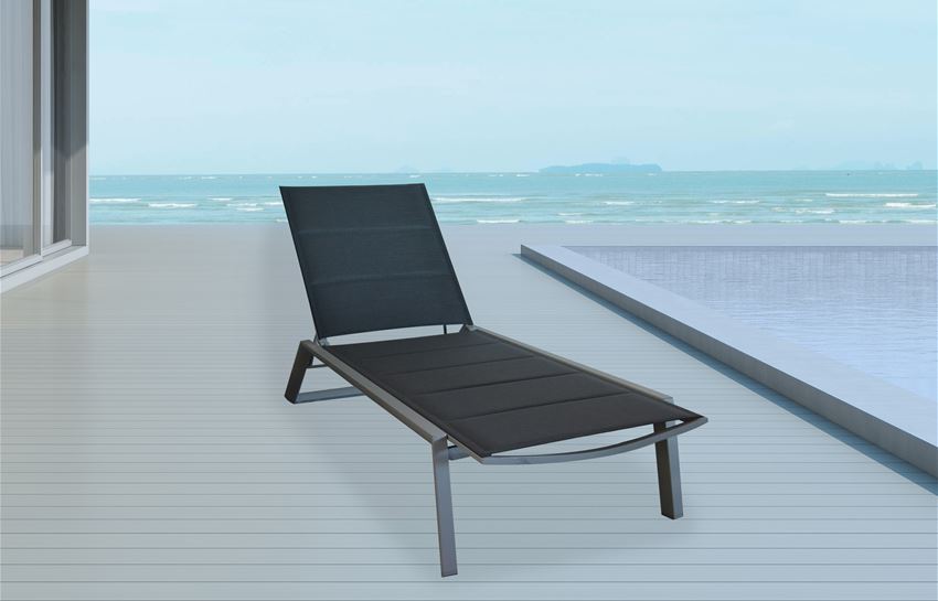 862SL1D Aluminum Sun Lounger With Wheels • Mobilitop Lebanon Beirut