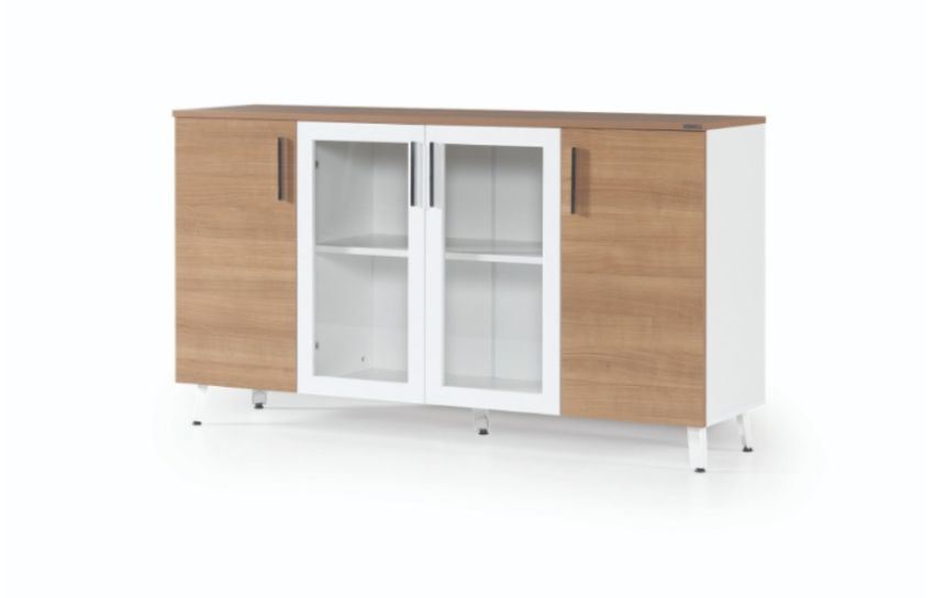SUNCE White And Natural Oak Office Set • Mobilitop Lebanon Beirut
