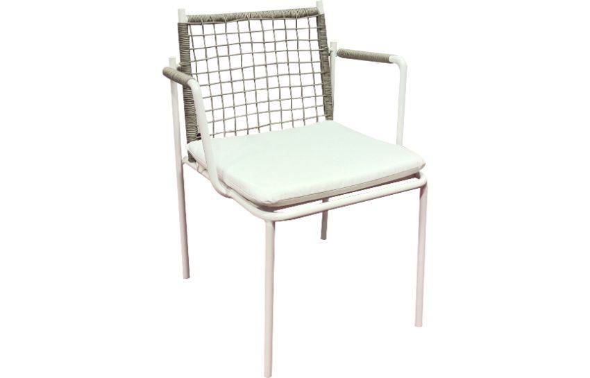 nara chair white with arms 
