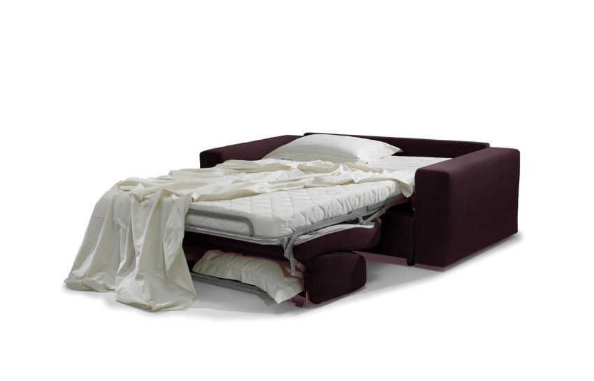 ECORAPIDE 3 Seater Brown Leather Sofa Bed With • Mobilitop Lebanon Beirut