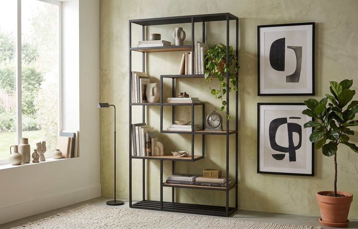 ENDLESS-Wood & Metal Bookshelf