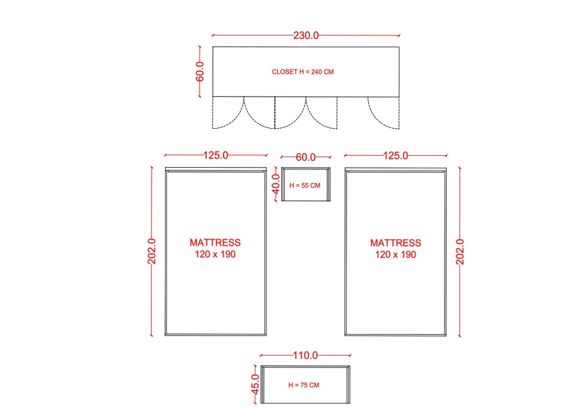 TUSCANY-Local Bedroom Marble look Set