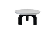1B152A-High Glossy BLACK & White Coffee Table