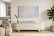 1N002-High Gloss Creamy TV Unit