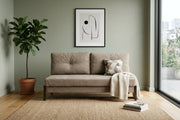 GIBSON-Sofa Bed Two Seater Beige
