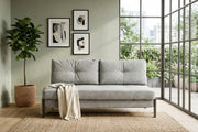 GIBSON-Sofa Bed Two Seater Grey