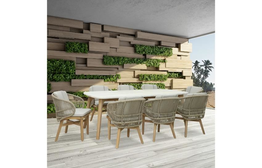 mali recta dining set