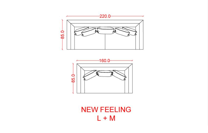 NEW FEELING - Living Room Sofa