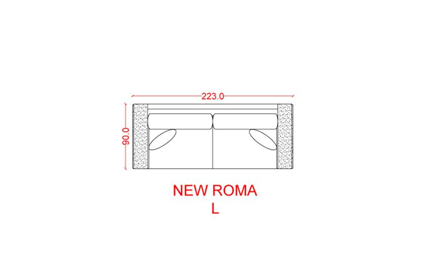 NEW ROMA - Living Room Sofa