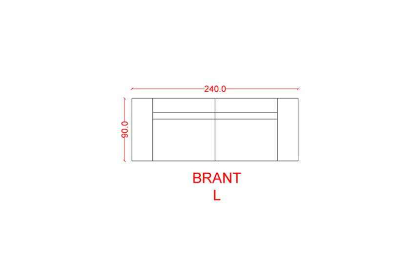 NEW BRANT - Living Room Sofa