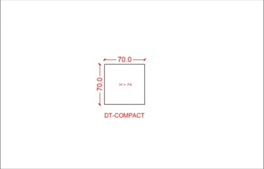 COMPACT - Square Dining Table