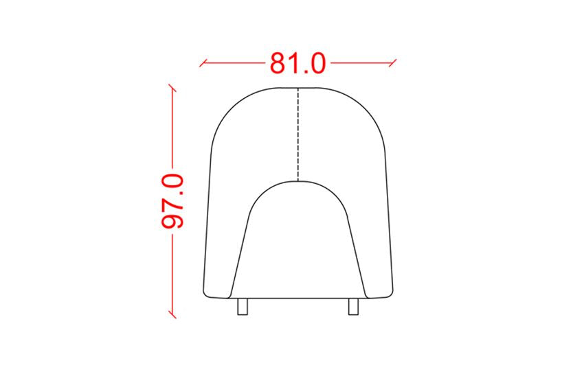 J1179 - Green Fabric Rocking Chair