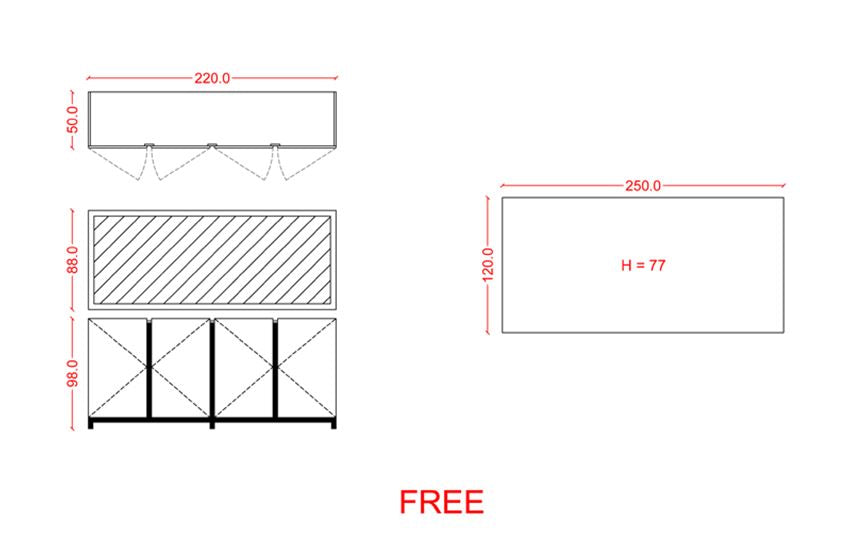 FREE - Local Dining Table With Sideboard And Mirror