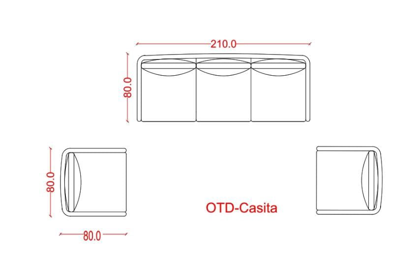 CASITA - White Base Outdoor Living Set