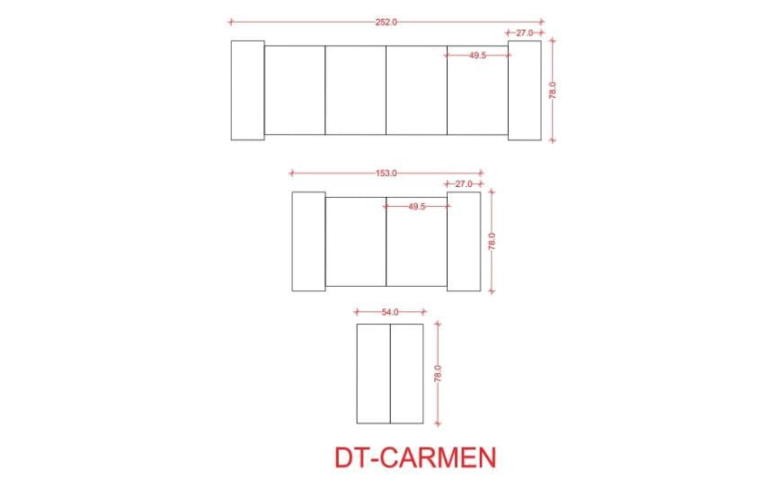 CARMEN - Light grey expanding table.