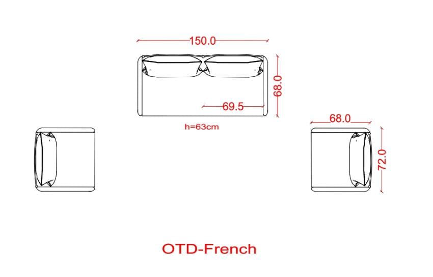 FRENCH GREY-Outdoor Aluminum Grey Set