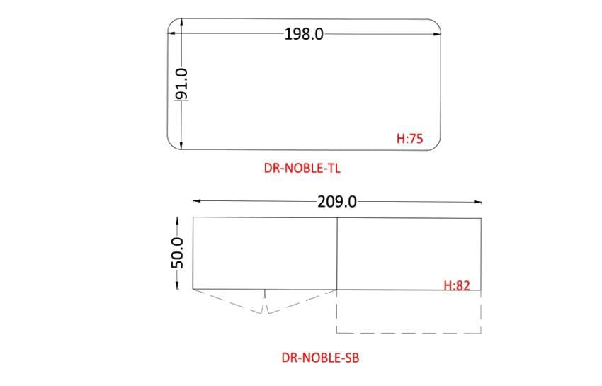 NOBLE-White Modern Dining Set