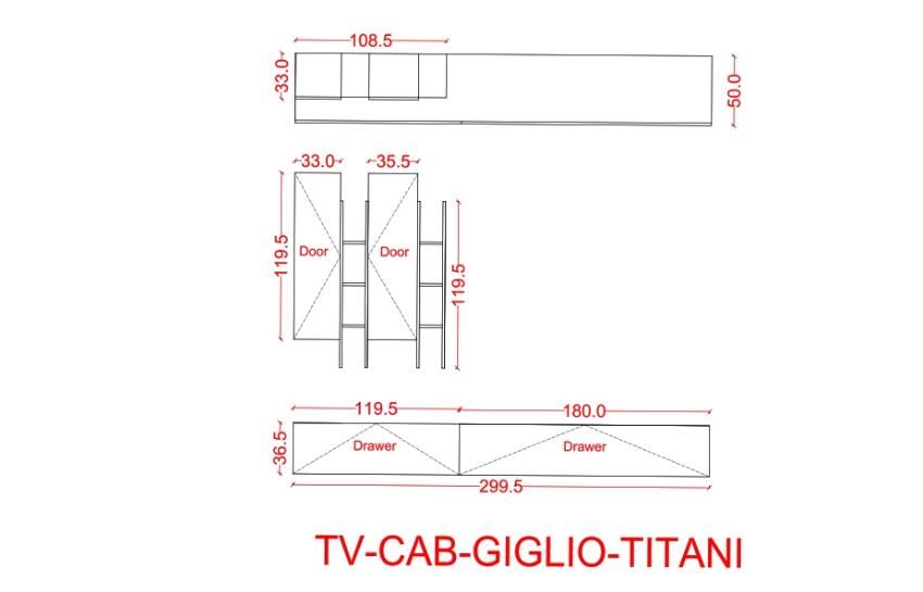 GIGLIO-TITANI-Wall Tv Unit