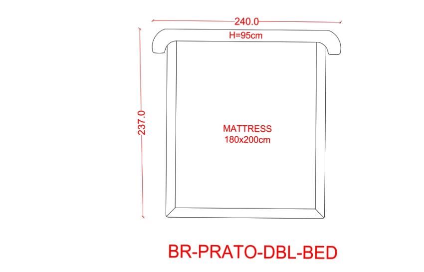 PRATO-King Upholstered Bed