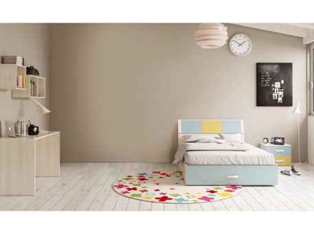 DANTE-BLUE - Blue Single Bedroom