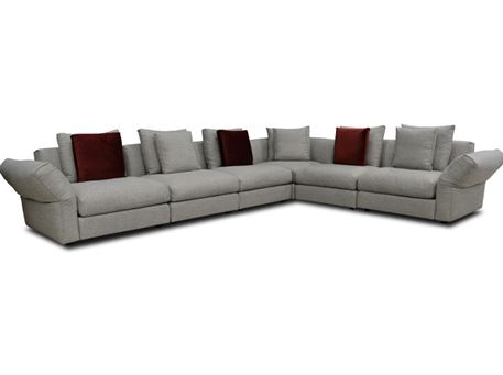 MONTAY - Modular Grey L-Shape Sofa 