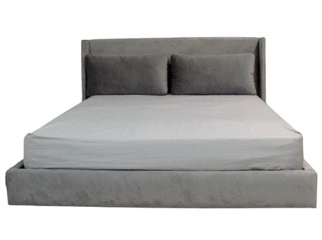 RIGA - King Sized Bed With Upholstered Headboard