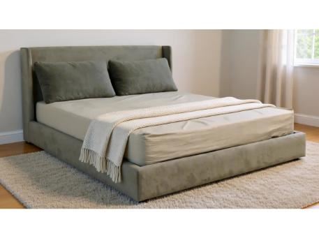 RIGA - King Sized Bed With Upholstered Headboard