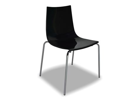 PC-96 - Black Acrylic Dining Chair
