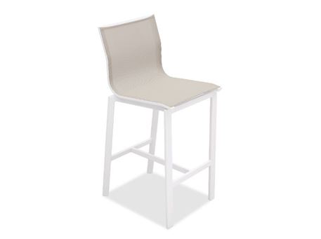 838SB1 - White Outdoor Bar Chair