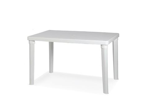 CELINA - White Rectangular Plastic Table