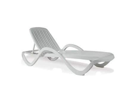 RIVIERA-CHSL - White Plastic Sun Lounge