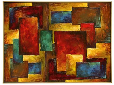 M-21399-9C - Hand-Made Contemporary Oil Painting Artwork