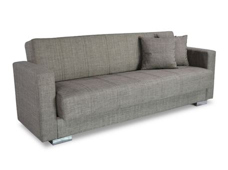 THALES - Light Brown Three Seats Sofa Bed 