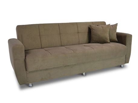 ROTTERDAM - Light Brown Comfy Sofa Bed